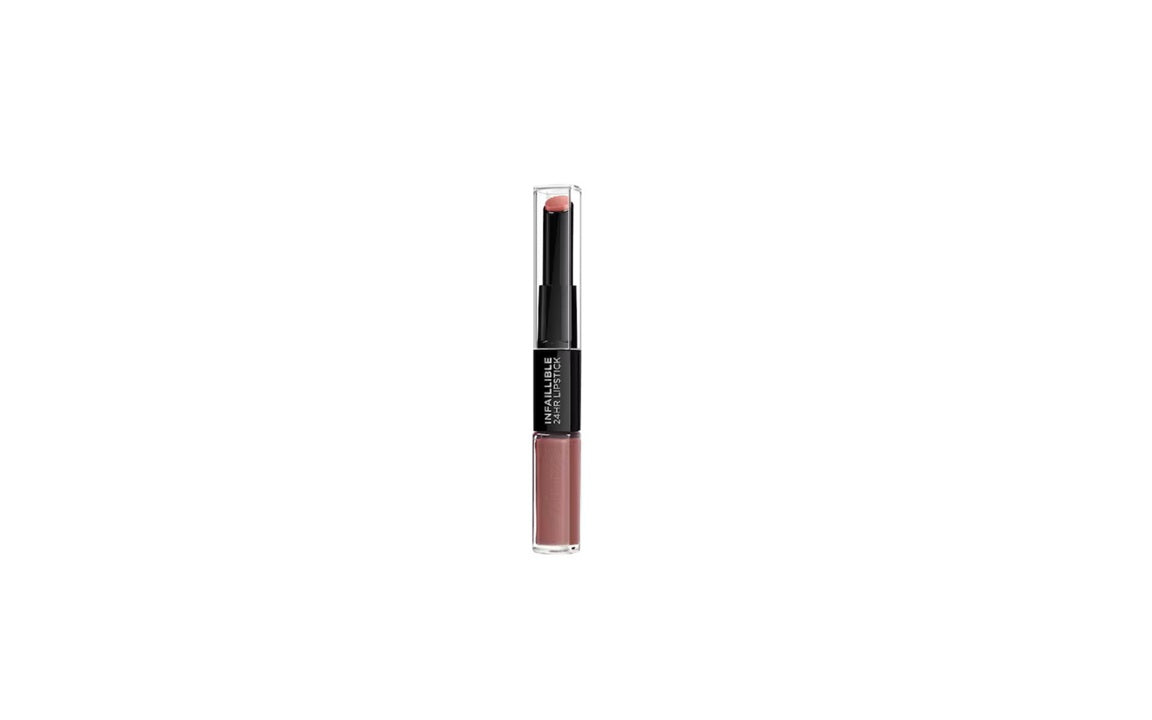 L'Oréal Paris, Infallible 24hr Lipstick, labial de larga duración de dos pasos: lÃquido y balsamo, Tono 312